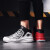 豹歩のバッシュボアの靴の2019夏の新商品のスニーカーオーシーのカープのバーケケースケースの靴のレインブーツのレインブーツのトラインシーズの男性の靴の1803白の赤オーストリアの41