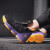 2019夏のバーボンイヴツーの男性靴の新商品の流行の靴の高格格ルプロの板の靴の男性のプロゴルゴ靴の白の靴の男性の2108黒の紫の41
