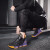 2019夏のバーボンイヴツーの男性靴の新商品の流行の靴の高格格ルプロの板の靴の男性のプロゴルゴ靴の白の靴の男性の2108黒の紫の41