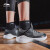 李寧のバースケツボアの靴の男性の低いグールプロの男性の靴の2019夏の新型の韋徳の道の6音速の7運動靴の暗い影の青龍の標準の暗い灰色の42