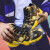 誉梵のバードの靴の男性の春の新型のファンシーのカープの金は高いスニーカーのネトの顔に空気を通すよ。