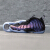 Nike Foamposite花火黒の泡の最後の日博士青の銀の泡のバーツ