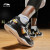 李寧オリフル旗艦店の新商品の夜の行者男子李寧雲はバーツの専门の试合靴ABAN 071標準黒/電光青42を震撼させます。