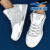 レインブツ男性靴夏の冲撃、滑り止めに强い中、スニカの男性靴が本当に白いです。