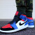 NIKE AIR JORDAN 1 MID AJ 1ジョー1 TOP 3男女の中で低サポト・スポーツスポーツライター554724-184 TOP 3オシドリスティッチ5547-142