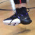 李寧バースケツの靴の男子靴の新商品の空爆は6音速7緩震小包で支えます。バーセットのブーツの空爆は02-3-1標準黒/自由紫男42(265 mm)